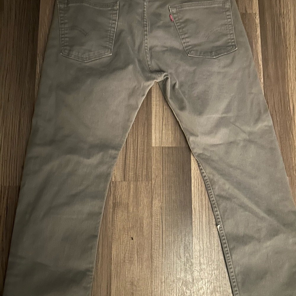 Gray Straight-Leg Jeans